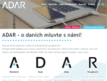 Tablet Screenshot of adar.cz